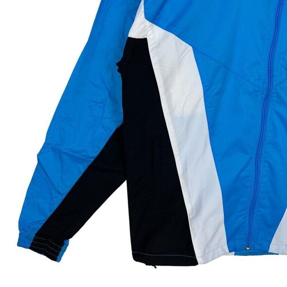 New Reebok Classic Men US XL Blue Windbreaker Track Jacket Zip Up Long Sleeve - Picture 8 of 16